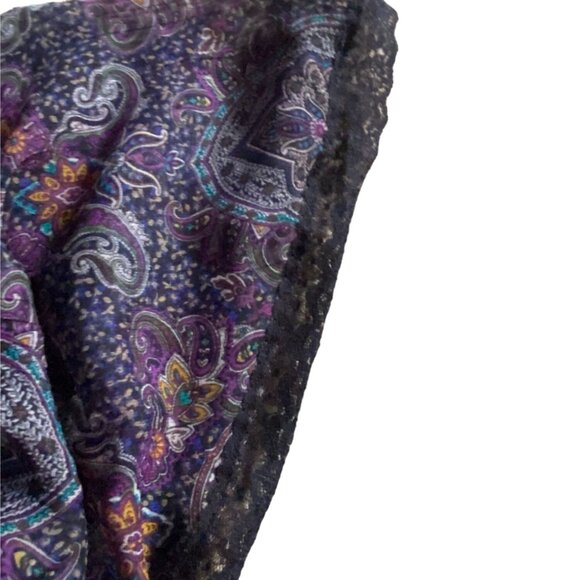 Xhilaration Womens Paisley Mini Dress-Black/Multicolor-Size Small-GUC - Picture 10 of 12